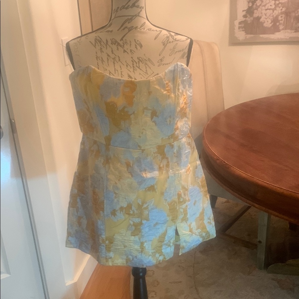 Floral Strapless Dress